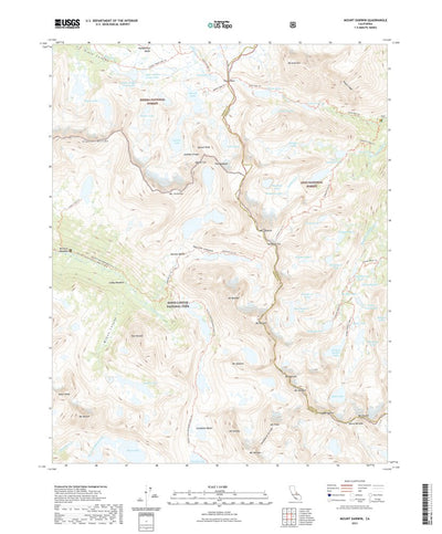 United States Geological Survey Mount Darwin, CA (2021, 24000-Scale) digital map