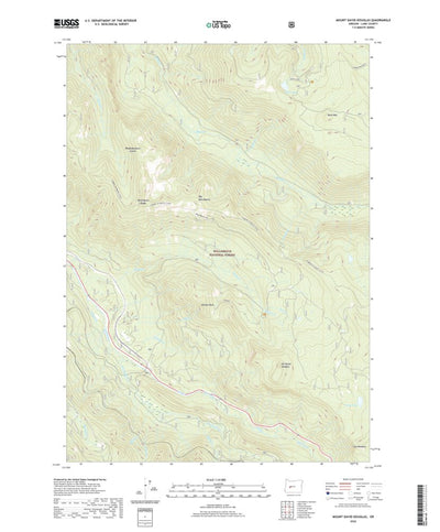 United States Geological Survey Mount David Douglas, OR (2020, 24000-Scale) digital map