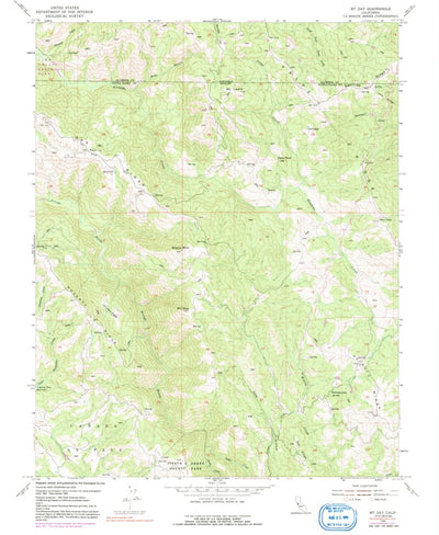 United States Geological Survey Mount Day, CA (1955, 24000-Scale) digital map