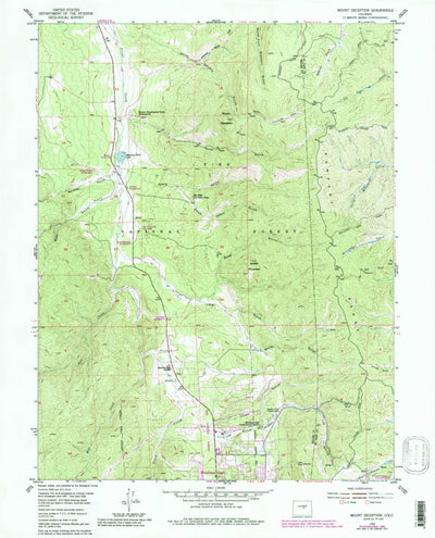 United States Geological Survey Mount Deception, CO (1954, 24000-Scale) digital map