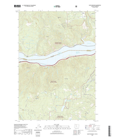 United States Geological Survey Mount Defiance, OR (2020, 24000-Scale) digital map