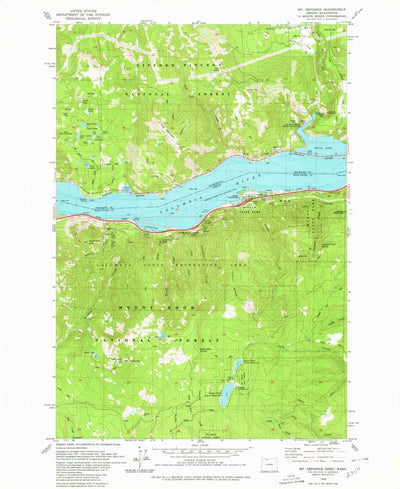United States Geological Survey Mount Defiance, OR-WA (1979, 24000-Scale) digital map