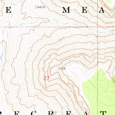 United States Geological Survey Mount Dellenbaugh, AZ (1971, 24000-Scale) digital map