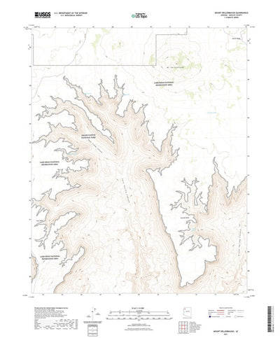 United States Geological Survey Mount Dellenbaugh, AZ (2021, 24000-Scale) digital map