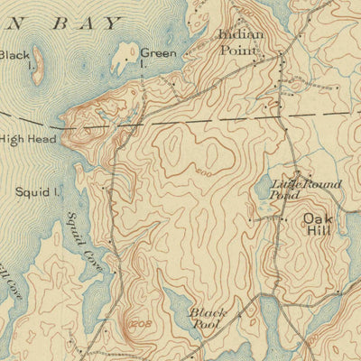 United States Geological Survey Mount Desert, ME (1904, 62500-Scale) digital map