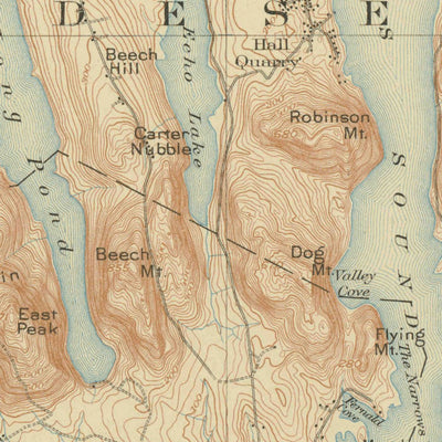 United States Geological Survey Mount Desert, ME (1904, 62500-Scale) digital map