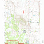 United States Geological Survey Mount Dome, CA (1993, 24000-Scale) digital map