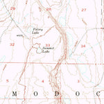 United States Geological Survey Mount Dome, CA-OR (1950, 62500-Scale) digital map