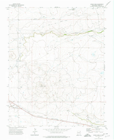 United States Geological Survey Mount Dora, NM (1972, 24000-Scale) digital map