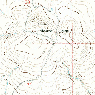 United States Geological Survey Mount Dora, NM (1972, 24000-Scale) digital map