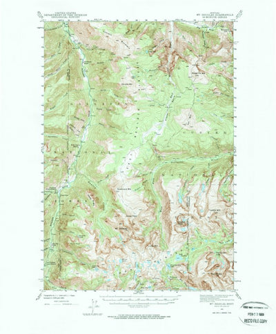United States Geological Survey Mount Douglas, MT (1941, 62500-Scale) digital map