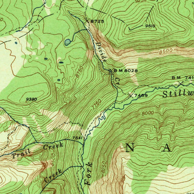United States Geological Survey Mount Douglas, MT (1943, 62500-Scale) digital map