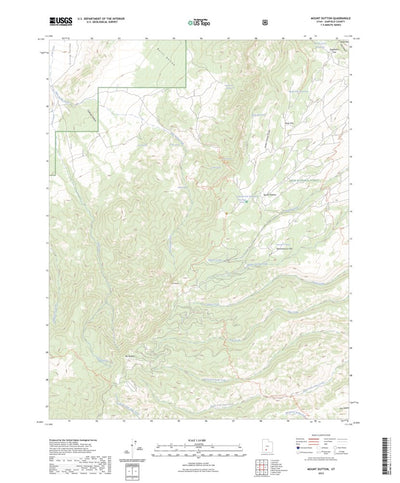 United States Geological Survey Mount Dutton, UT (2023, 24000-Scale) digital map