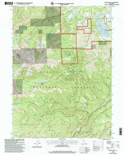 United States Geological Survey Mount Eddy, CA (1998, 24000-Scale) digital map