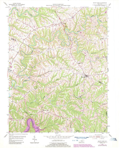 United States Geological Survey Mount Eden, KY (1954, 24000-Scale) digital map