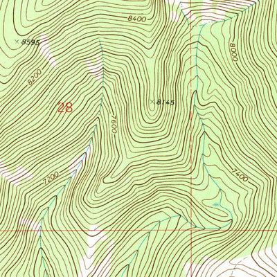 United States Geological Survey Mount Edith, MT (1971, 24000-Scale) digital map