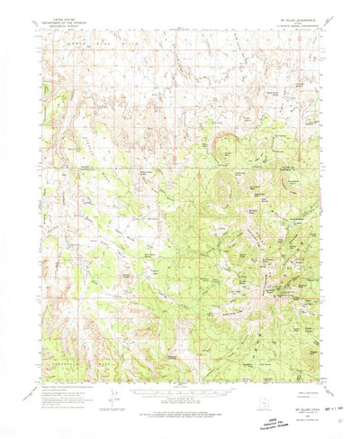 United States Geological Survey Mount Ellen, UT (1962, 62500-Scale) digital map
