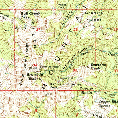 United States Geological Survey Mount Ellen, UT (1962, 62500-Scale) digital map