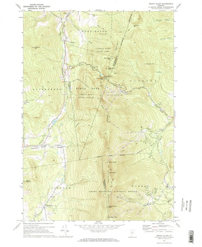 United States Geological Survey Mount Ellen, VT (1971, 24000-Scale) digital map