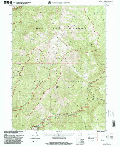 United States Geological Survey Mount Elmer, UT (1998, 24000-Scale) digital map