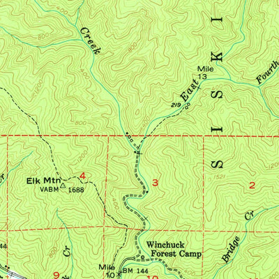 United States Geological Survey Mount Emily, OR (1954, 62500-Scale) digital map
