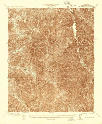 United States Geological Survey Mount Emma, CA (1935, 24000-Scale) digital map