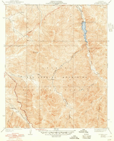United States Geological Survey Mount Emma, CA (1940, 24000-Scale) digital map