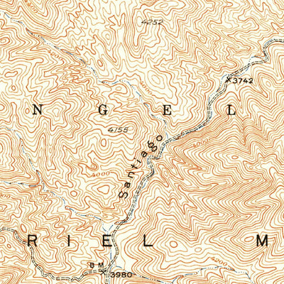 United States Geological Survey Mount Emma, CA (1940, 24000-Scale) digital map