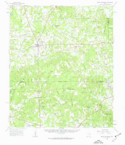 United States Geological Survey Mount Enterprise, TX (1960, 62500-Scale) digital map