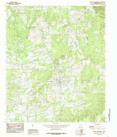 United States Geological Survey Mount Enterprise, TX (1984, 24000-Scale) digital map
