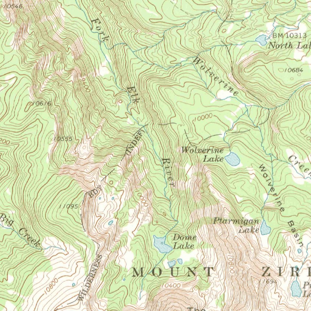 Mount Ethel, CO (1955, 62500-Scale) Map by United States Geological ...