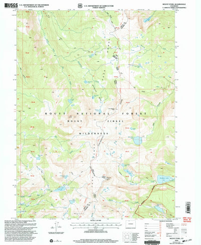 United States Geological Survey Mount Ethel, CO (2000, 24000-Scale) digital map