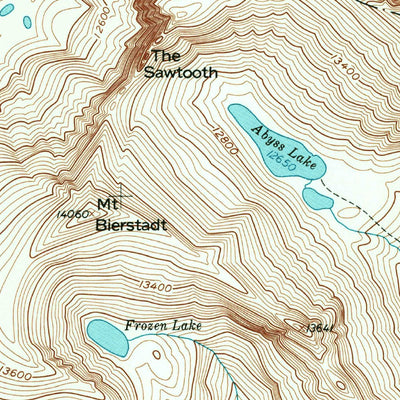 United States Geological Survey Mount Evans, CO (1957, 24000-Scale) digital map