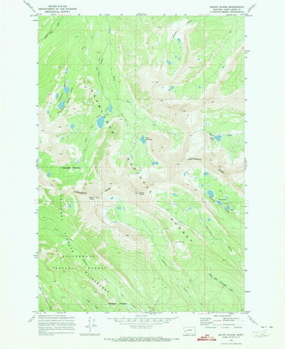 United States Geological Survey Mount Evans, MT (1971, 24000-Scale) digital map