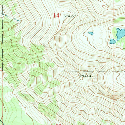 United States Geological Survey Mount Evans, MT (1971, 24000-Scale) digital map