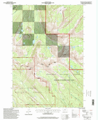 United States Geological Survey Mount Evans, MT (1996, 24000-Scale) digital map