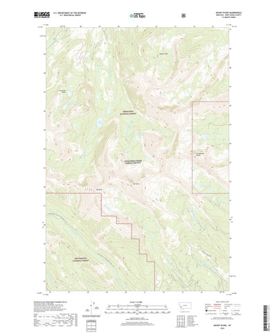 United States Geological Survey Mount Evans, MT (2020, 24000-Scale) digital map