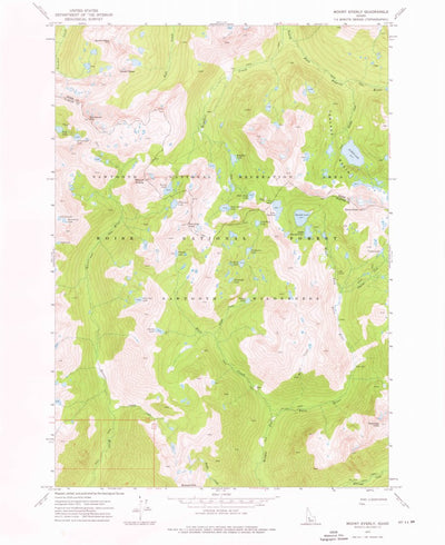 United States Geological Survey Mount Everly, ID (1972, 24000-Scale) digital map
