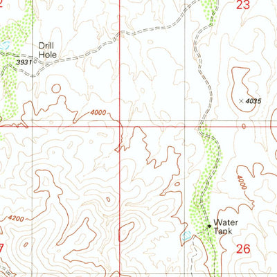 United States Geological Survey Mount Fagan, AZ (1981, 24000-Scale) digital map