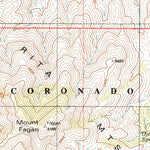 United States Geological Survey Mount Fagan, AZ (1996, 24000-Scale) digital map