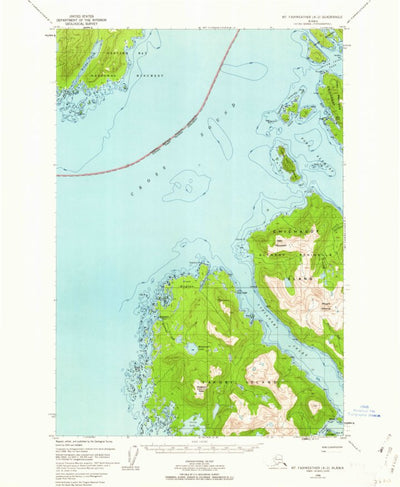United States Geological Survey Mount Fairweather A-2, AK (1948, 63360-Scale) digital map