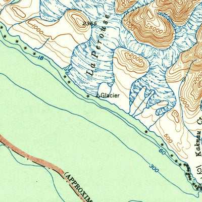 United States Geological Survey Mount Fairweather, AK (1951, 250000-Scale) digital map
