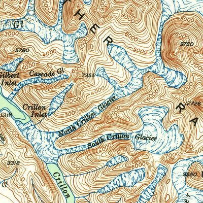 United States Geological Survey Mount Fairweather, AK (1951, 250000-Scale) digital map
