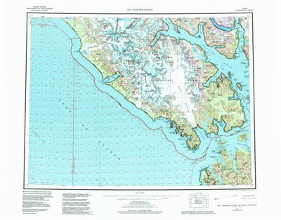 United States Geological Survey Mount Fairweather, AK (1961, 250000-Scale) digital map