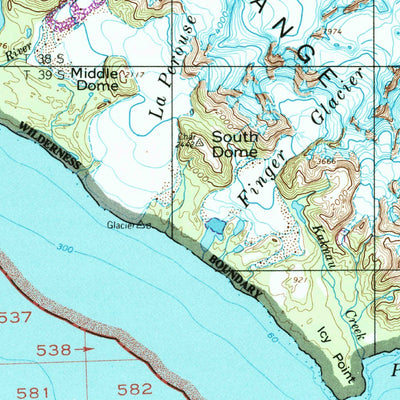 United States Geological Survey Mount Fairweather, AK (1961, 250000-Scale) digital map