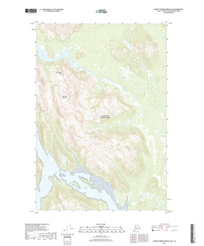United States Geological Survey Mount Fairweather B-2 NE, AK (2017, 25000-Scale) digital map