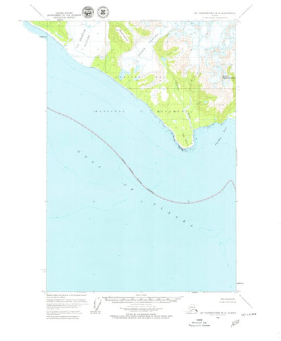 United States Geological Survey Mount Fairweather B-4, AK (1961, 63360-Scale) digital map