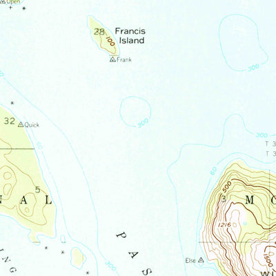 United States Geological Survey Mount Fairweather C-1, AK (1948, 63360-Scale) digital map