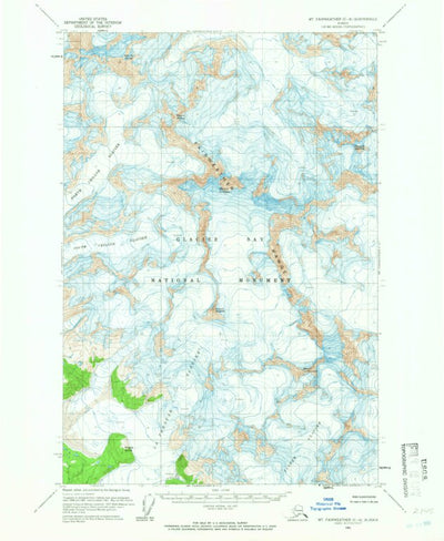 United States Geological Survey Mount Fairweather C-4, AK (1961, 63360-Scale) digital map