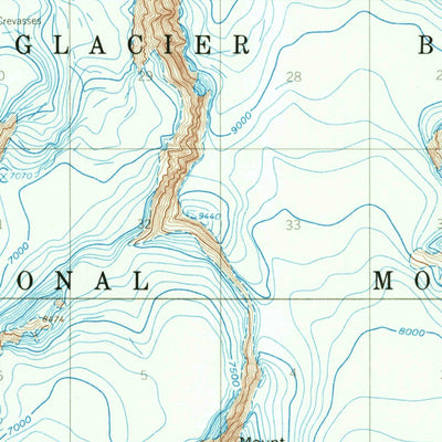 United States Geological Survey Mount Fairweather C-4, AK (1961, 63360-Scale) digital map